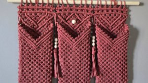 Набор для плетения: "Кармашек-органайзер в технике макраме"