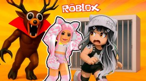 Побег от хэллоуинского оленя в 99 ночей в лесу в Роблокс. 99 Nights in the Forest в Roblox