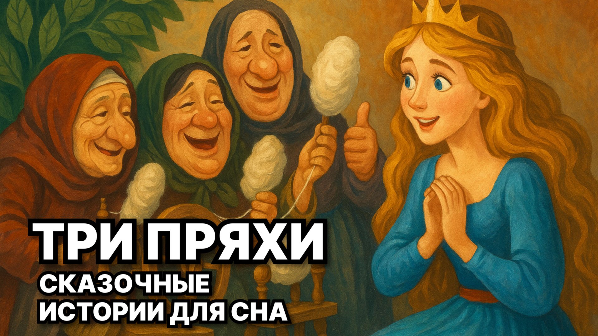 🌙 Сказка для хорошего сна | Три пряхи | Немецкая сказка смотреть онлайн