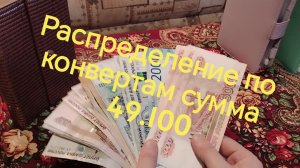 Распределение бюджета по конвертам. Сумма 49.100