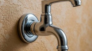 Быстрая замена кухонного смесителя (выход из стены).