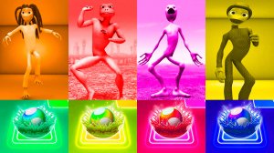 Зелёный Человек Танцует Dame Tu Cosita Music Video 2025 battle #23 в Tiles Hop - NoV