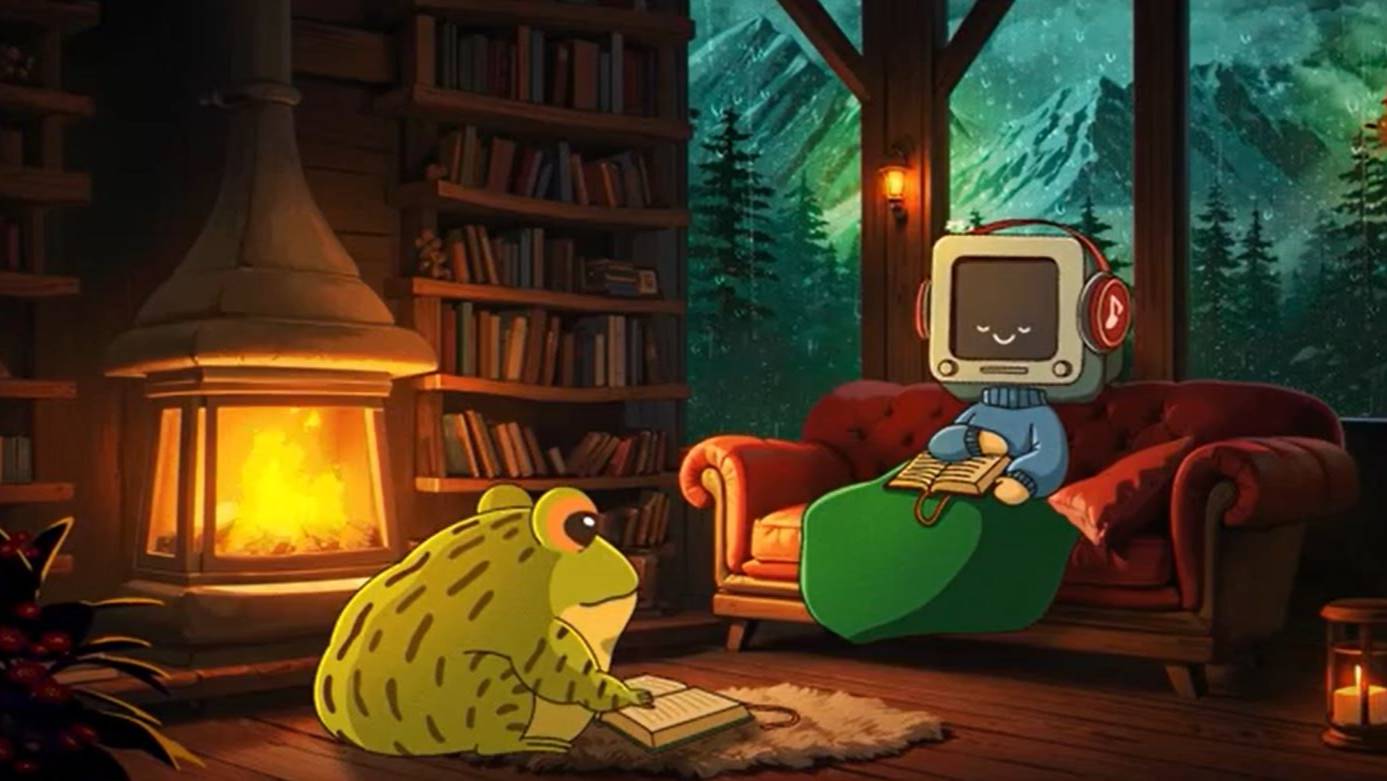 gentle cozy rainy day calm your anxiety relaxing music - lofi hip hop mix - aesthetic lofi смотреть онлайн