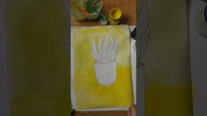 Ваза с растением