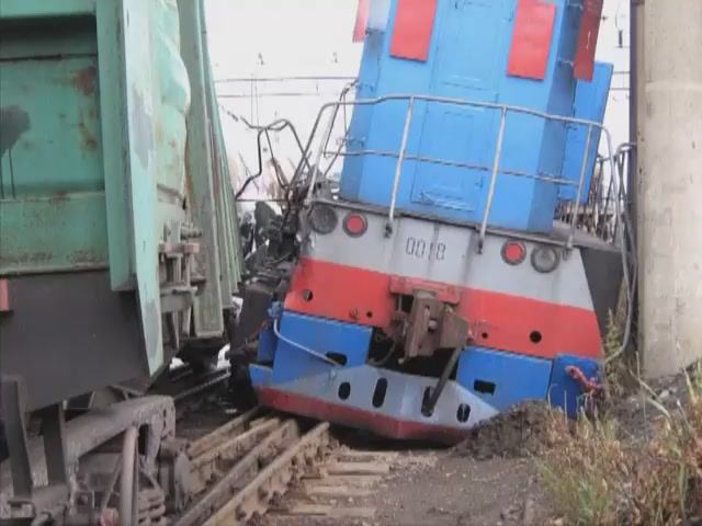 Столкновение и сход на станции Свердловск-Сортировочный 7.07.2009