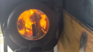 Необычная печка из баллона в гараж v2.0.