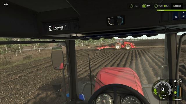 ФС25 журавлёво ч.5Выезжаем на культивацию Беларус3522 и 4522