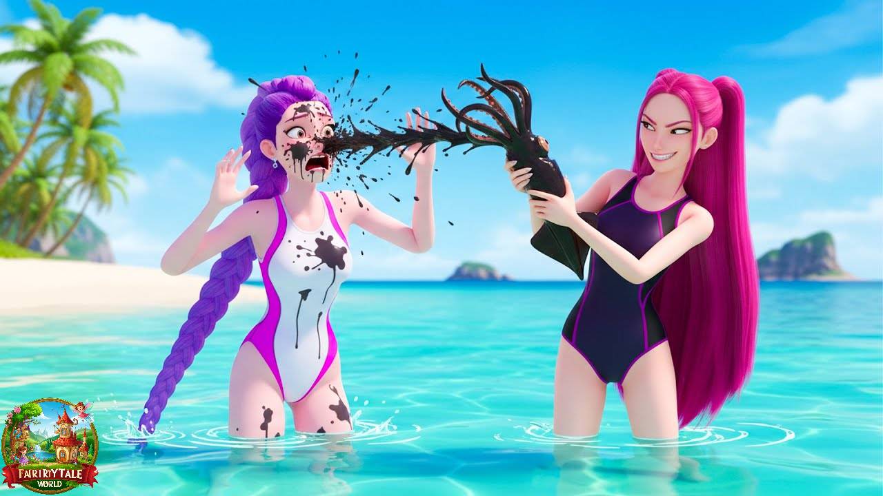 СПАСЕНИЕ РУМИ С УЧАСТКА МИРЫ ВО ВРЕМЯ СОРЕВНОВАНИЙ ПО ПЛАВАНИЮ - HUNTRX GOLDEN - KPOP DEMON HUNTERS