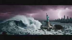 Цунами на Манхэттене 500-футовая волна разрушает улицы Нью-Йорка