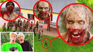 МОЙ ДРОН ЗАСНЯЛ, КАК ТОЛПА ЗОМБИ АТАКУЕТ НАШ ДОМ!! (ЗОМБИ-АПОКАЛИПСИС)