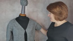 Вязальный процесс. Кардиган.