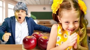 Настя и папа истории про школу и полезные знания для детей.