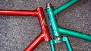 Рама ХВЗ Метеор В-68. Трековая рама перепаянная в шоссейную!