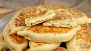 По вкусу - словно хачапури. БЕЗДРОЖЖЕВЫЕ ПИРОЖКИ С СЫРОМ