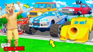 РАНДОМ ВЫБРАЛ МНЕ ЛЕТАЮЩУЮ ТАЧКУ И ЛАМБУ ИЗ 100 ТАЧЕК ! - БИТВА РАНДОМА В ГТА 5 ОНЛАЙН