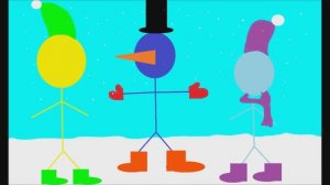 Зимние плакаты из мультсериала "Стикмены"