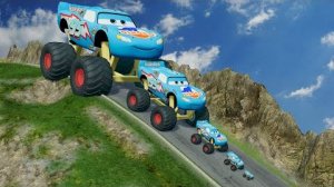 Диноко Молния Маккуин против СМЕРТИ в BeamNG.drive