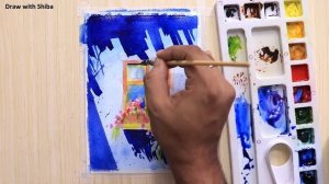 Мастер-класс для начинающих по рисованию акварелью красивых цветов и окна