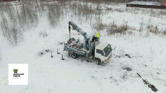 Монтаж свайного фундамента для дома из бруса