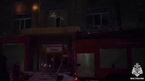 Пожар на ул. Тургенева в Новосибирске