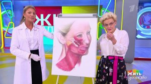 Как подтянуть лицо без операции? Жить здорово! Фрагмент выпуска от 12.11.2025