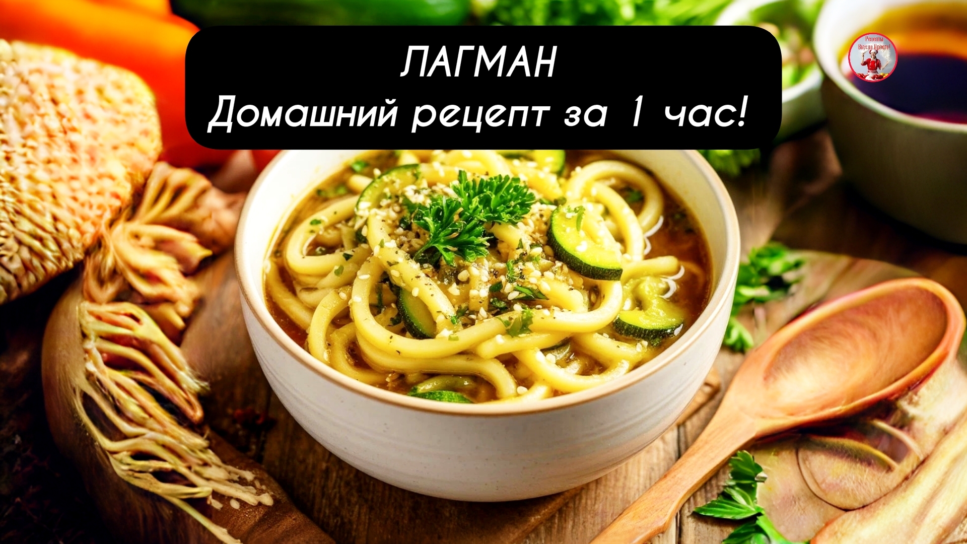 ЛАГМАН с цукини и стручковой фасолью - домашний рецепт за 1 час!
