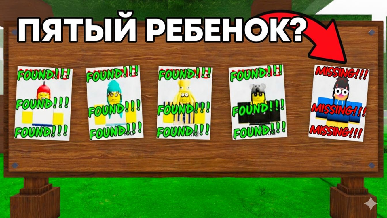 Я НАШЁЛ 5-ГО РЕБЕНКА в 99 НОЧЕЙ В ЛЕСУ в РОБЛОКС! смотреть онлайн