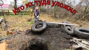 Убираем покрышки и нашли редких существ, копаем сливную яму, и готовимся запускать теп
