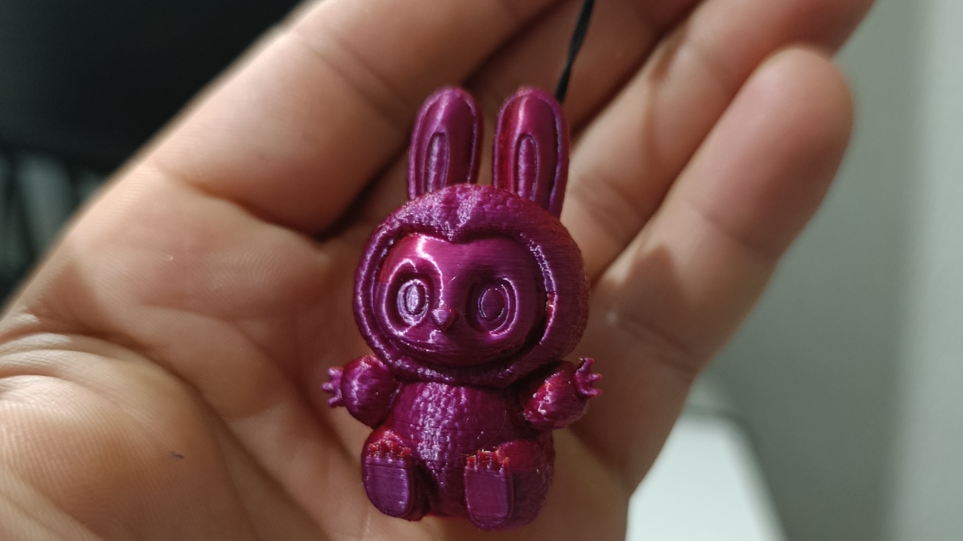 Чëткий лабубу на 3d принтере Flashforge adventurer 5m , печать пластиком PLA градиент смотреть онлайн