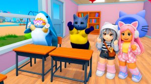 МЫ СТАЛИ КОТЯТАМИ ВМЕСТЕ С БАТТЕРС! ВЕЧЕРИНКА КОТИКОВ В РОБЛОКС