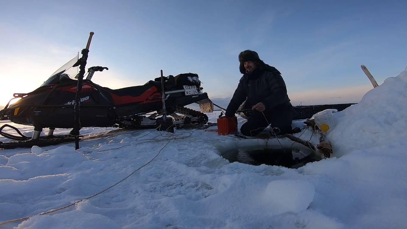 Рыбалка на Енисее, проверка снастей. 20