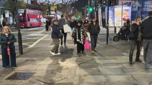 Лондон в огнях Рождества прогулка по вечернему городу и витринам 🎁🎅