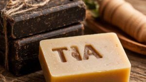 Дегтярное мыло от прыщей и кожных высыпаний.