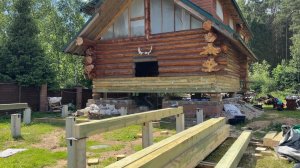 "МАСЛОВО" | Передвижение дома из сруба