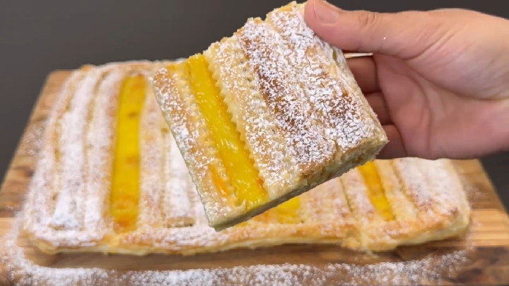 Восхитительное ЛАКОМСТВО из слоёного теста...🥧🍋☕😋    Рецепт ⤵️