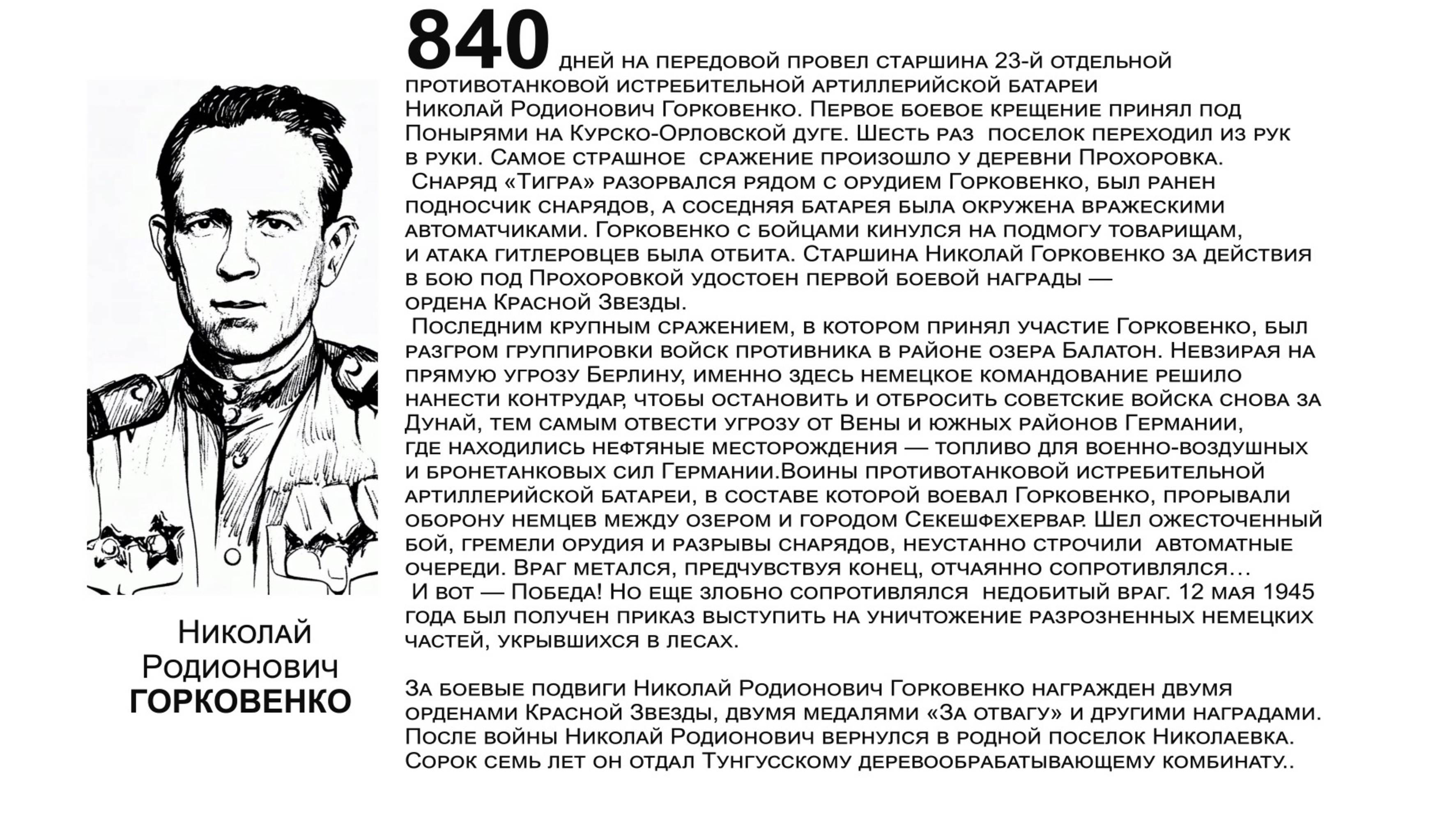 "Бессмертный взвод" ЕАО - Николай Горковенко в  проекте "Биробиджанер Штерн" и РИА Биробиджан