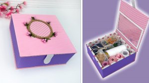 Мастер класс ✂ Как сделать милую шкатулку своими руками