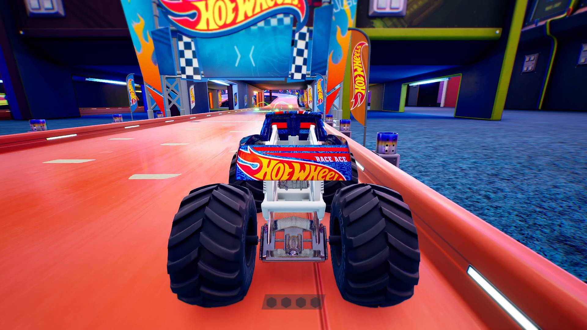 Монстр-трак , бывает и так проходят гонки Хот вилс