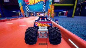 Монстр-трак , бывает и так проходят гонки Хот вилс
