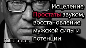 МАТРИЦА ГАРЯЕВА ОТ ПРОСТАТИТА | Звуковое восстановление мужского здоровья