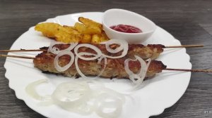 Люля в духовке. И картошка по деревенски.