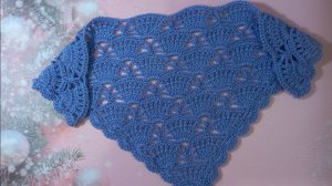 МК Узор для шали крючком