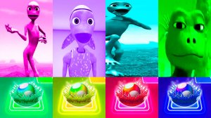 Зелёный Человек Танцует Baby Calm Down FULL HD Selena Gomez & Rema battle #22 в Tiles Hop