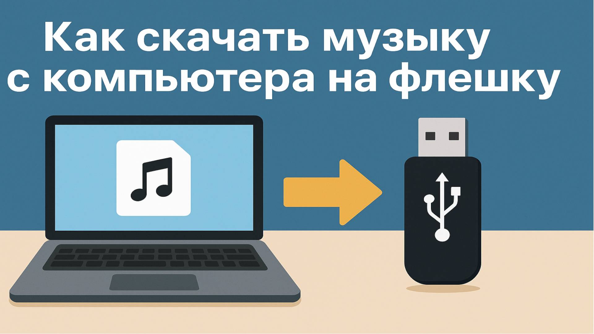 Как скачать с компьютера на флешку музыку