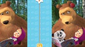 Сумеете ли вы обнаружить различия, играя в игру с Машей и медведем?