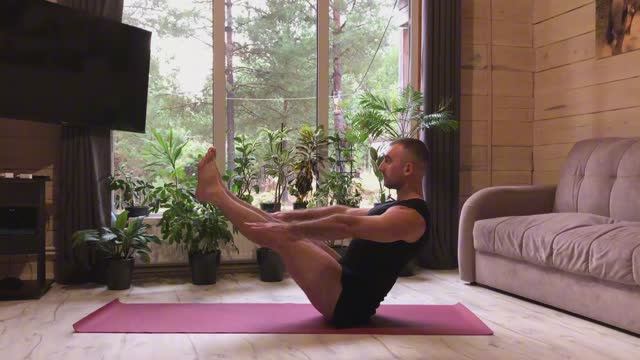 АЗБУКА ЙОГИ: Парипурна Навасана - поза полной лодки ⛵ смотреть онлайн