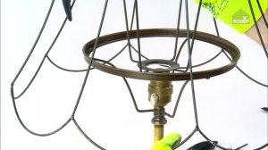 Настольная лампа с перьями. Как сделать дизайнерскую лампу своими руками. Идея!