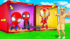 ОТКРЫЛ КОНТЕЙНЕР И ВЫБИЛ ДЕТЕЙ СУПЕРГЕРОЕВ В ГТА 5 !  - БИТВА ЗА КОНТЕЙНЕРЫ В GTA 5