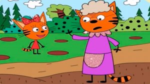 Три кота - Карамелька и Бабушка Раскраска - Три кота Карамелька и Бабушка Изольда