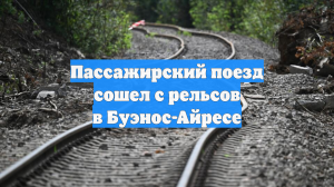 Пассажирский поезд сошел с рельсов в Буэнос-Айресе